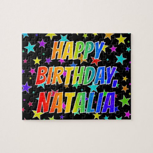 NATALIA First Name Fun HAPPY BIRTHDAY Jigsaw Puzzle