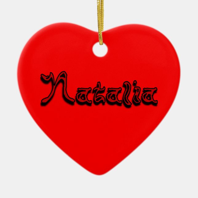 Natalia Ornament (Front)