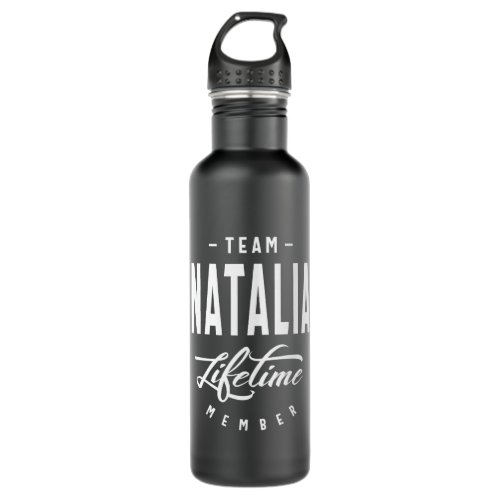 Natalia Personalized Name Birthday Gift Stainless Steel Water Bottle