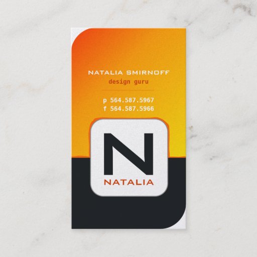 Customizable Natalia's Business Cards