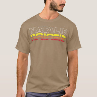 Natalie First Name Funny Vintage Sunset Natalie fr T-Shirt