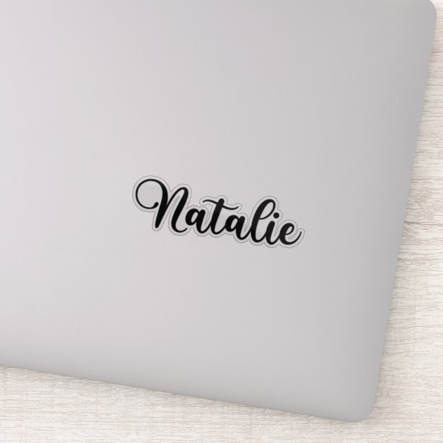 Natalie Name - Handwritten Calligraphy Sticker (Detail)