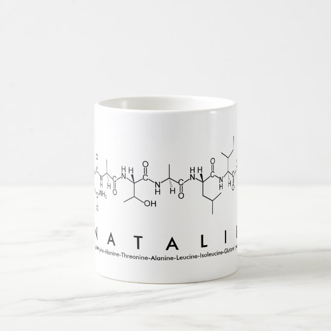 Natalie peptide name mug (Center)