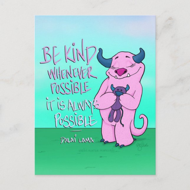 Natalie the Monster, postcard (Front)