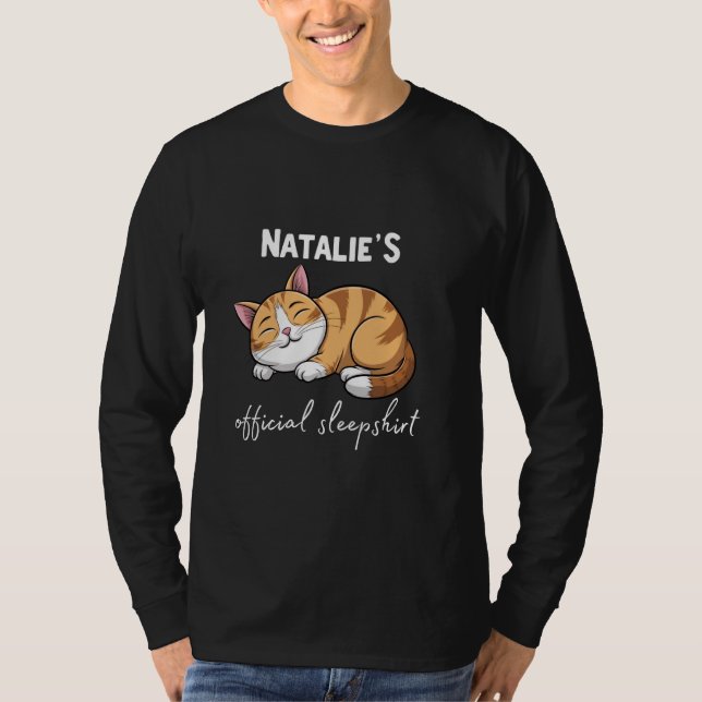 NATALIE'S Official Cat Sleepshirt Pajamas Sleepwea T-Shirt (Front)