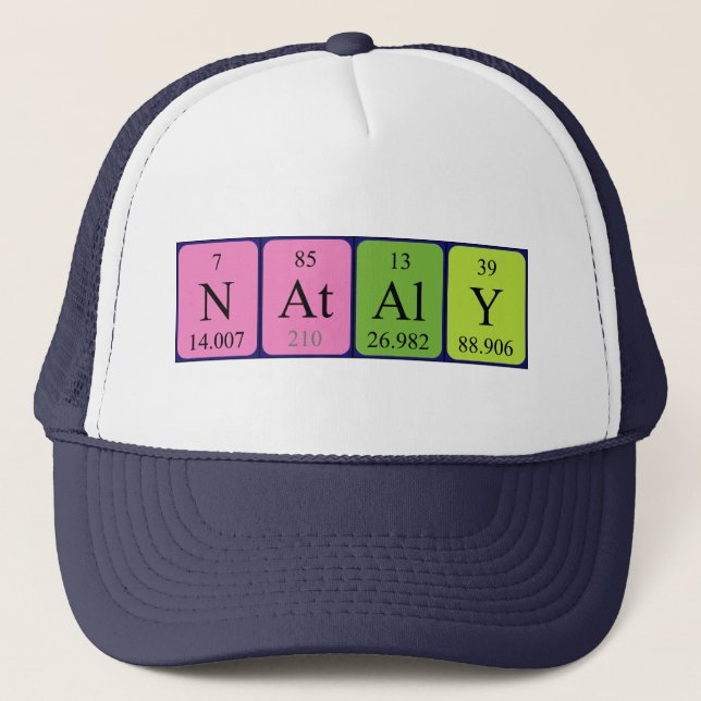 Nataly periodic table name hat (Front)