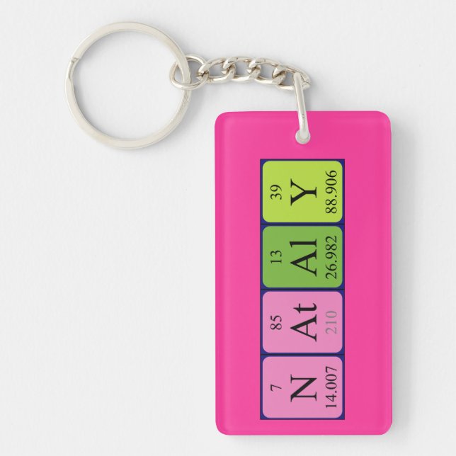 Nataly periodic table name keyring (Front)