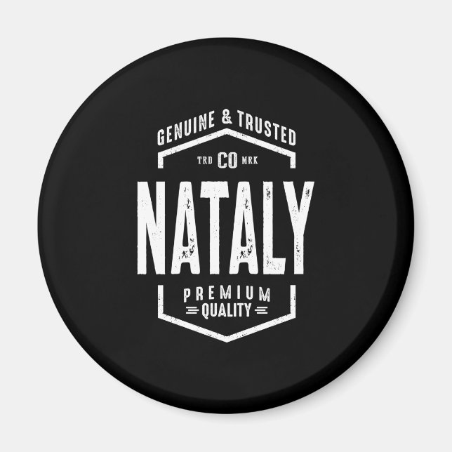 Nataly Personalized Name Birthday Gift Magnet (Front)