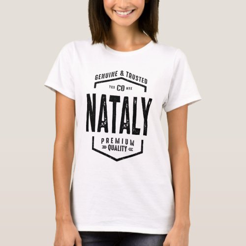 Nataly Personalized Name Birthday Gift T_Shirt