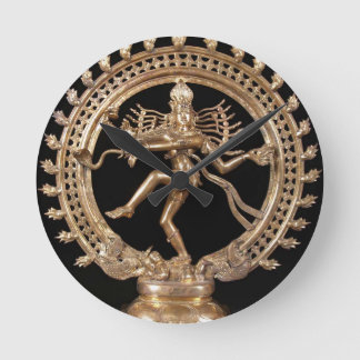 NATARAJ HINDU GOD ROUND CLOCK