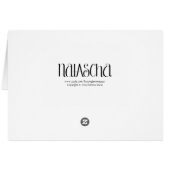 Natascha black Card (Back Horizontal)