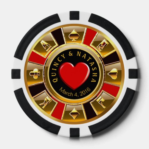 Natasha2 Vegas Casino Chip Red  Black