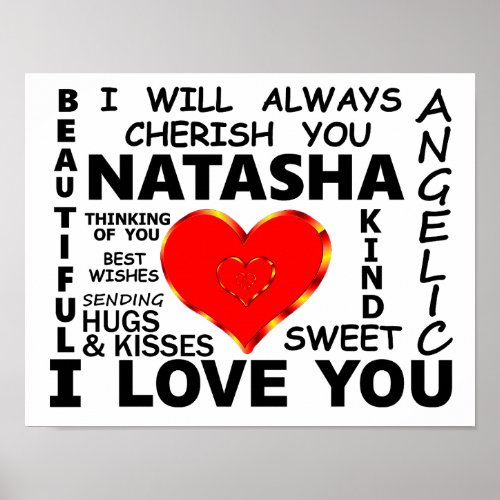 Natasha I Love You Poster