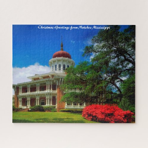 Natchez MississippiChristmas Greetings Jigsaw Puzzle