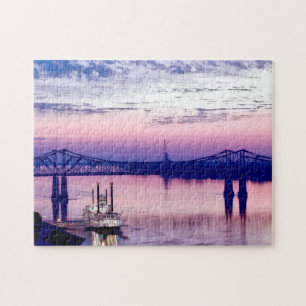 Natchez Mississippi Riverboat. Jigsaw Puzzle