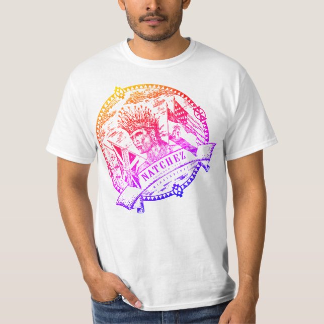 Natchez Seal Tshirt Men Rainbow (Front)