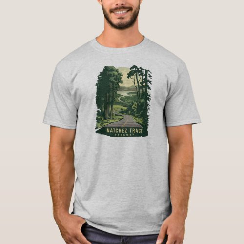 Natchez Trace Parkway Mississippi Forest T_Shirt