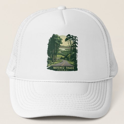 Natchez Trace Parkway Mississippi Forest Trucker Hat