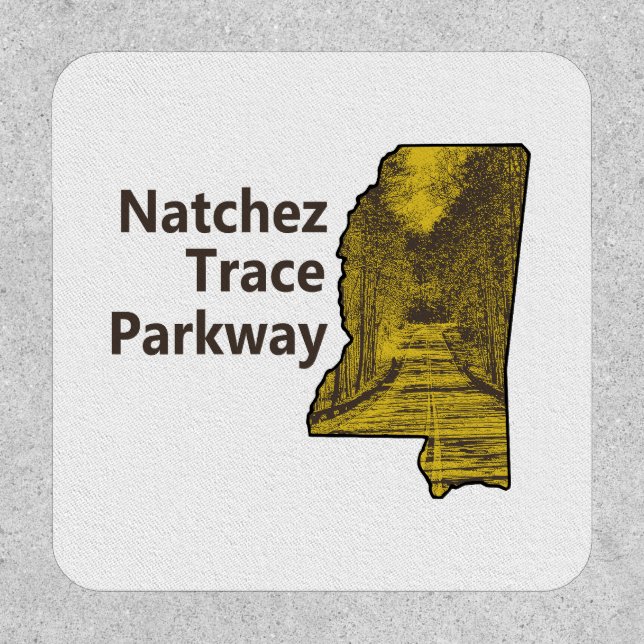 Natchez Trace Parkway Mississippi Map Patch (Front)