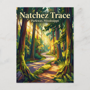 Natchez Trace Parkway Mississippi Postcard