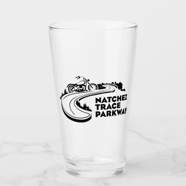Natchez Trace Parkway Motorcycle Glass (Front)