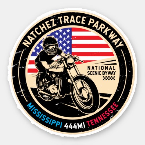 Natchez Trace Parkway National Scenic Byway Sticker