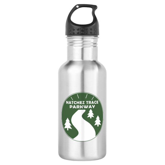 Natchez Trace Parkway Stainless Steel Water Bottle (Front)