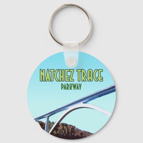 Natchez Trace Parkway Tennessee Mississippi Keychain