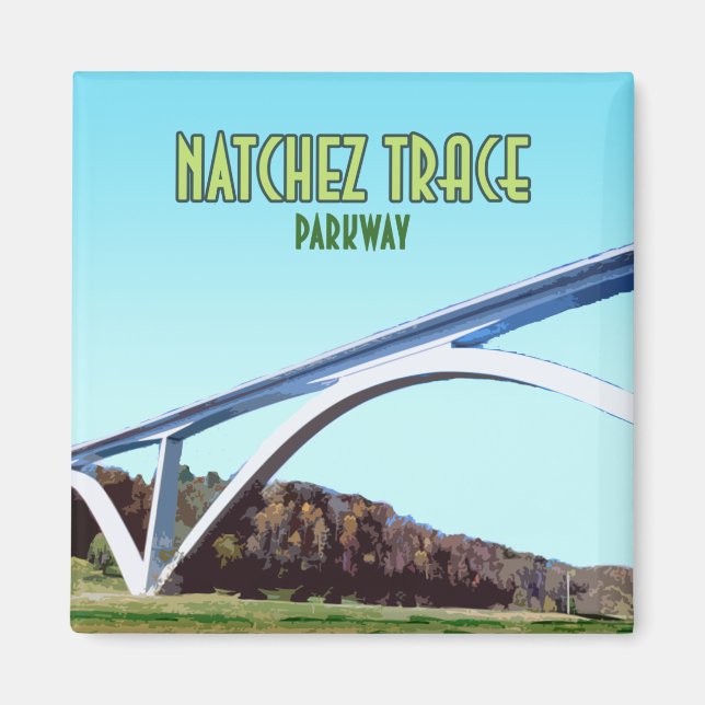 Natchez Trace Parkway Tennessee Mississippi Magnet (Front)