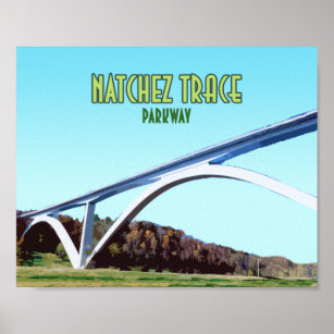 Natchez Trace Parkway Tennessee Mississippi Poster
