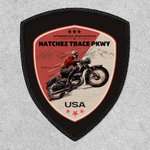 natchez trace road Mississippi Tennessee motorcycl Patch