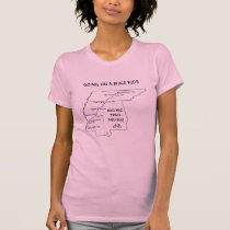 Natchez Trace Route Map T-Shirt Natchez Trace Route Map T-Shirt