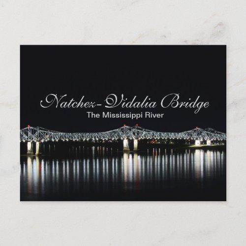 Natchez_Vidalia Bridge _ Mississippi River Postcard