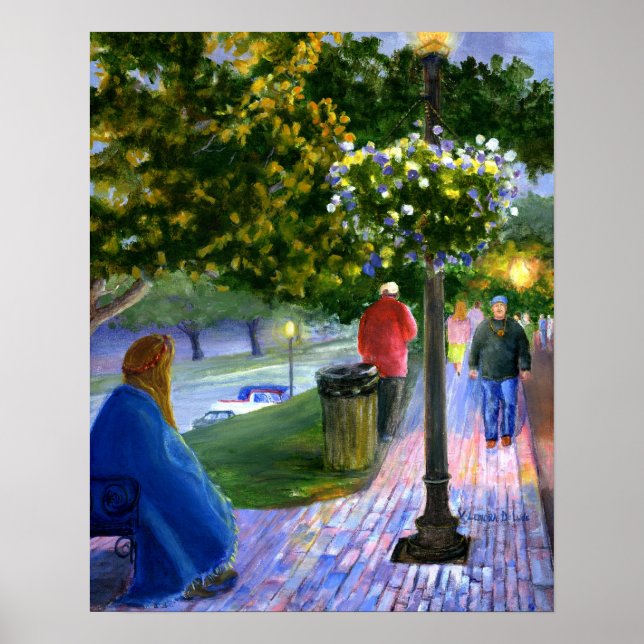 Natchitoches, Louisiana at the Mardi Gras Parade Poster (Front)