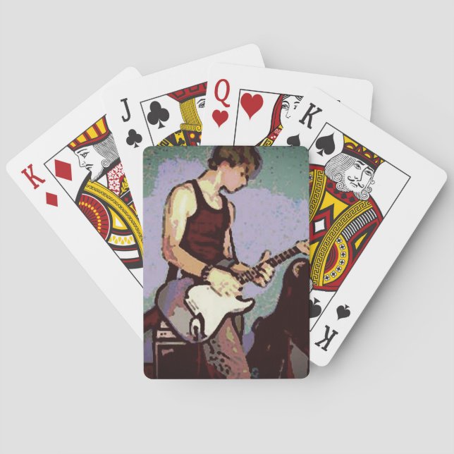 Nate and Guitar Poker Cards (Back)