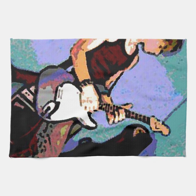 Nate and Guitar Towel (Horizontal)