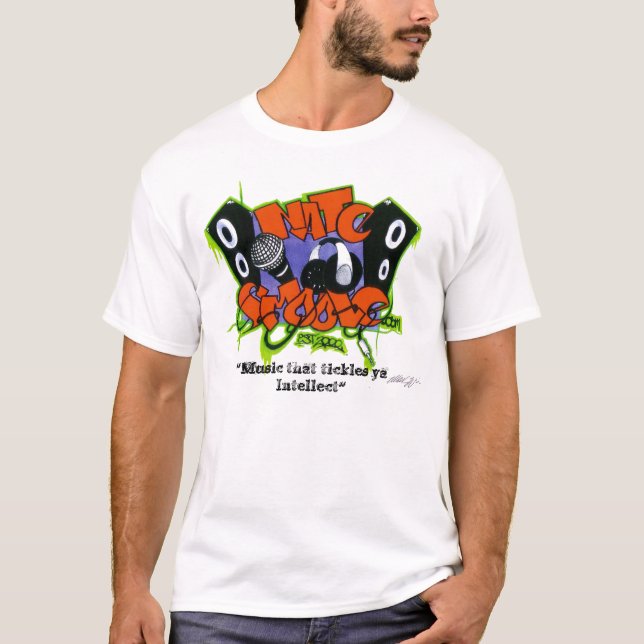 Nate Smoove Logo (D) 2010, "Music that tickles ... T-Shirt (Front)