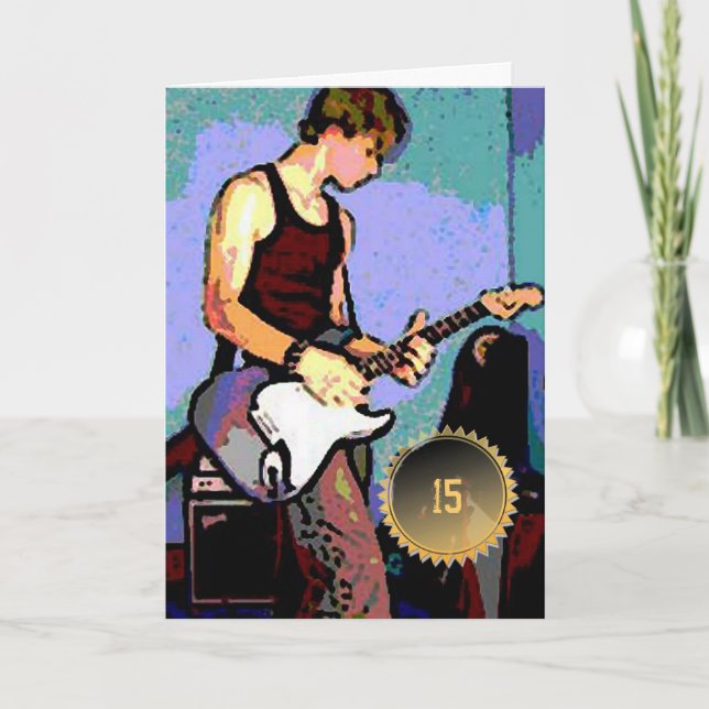 Nate's Birthday Guitar Card (Front)