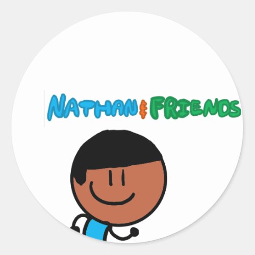 Nathan and Friends_ Nathan Sticker