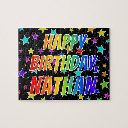 NATHAN First Name Fun HAPPY BIRTHDAY Jigsaw Puzzle