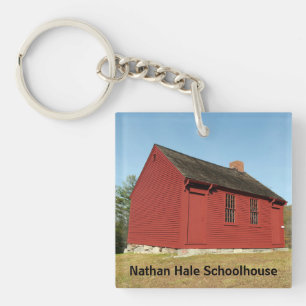 Nathan Hale Schoolhouse (East Haddam) Keychain