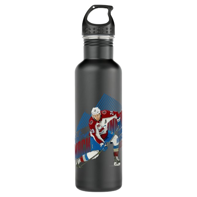 Nathan MacKinnon  Stainless Steel Water Bottle (Front)