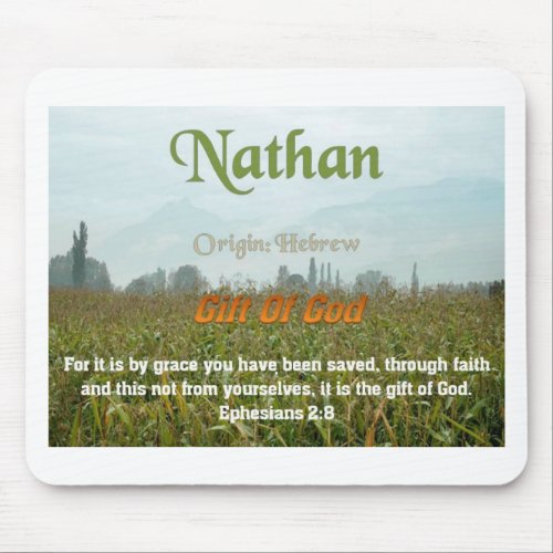 Nathan Name meaning Mouse Pad