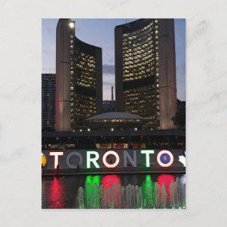Nathan Phillips Square Night view Toronto, Canada Postcard