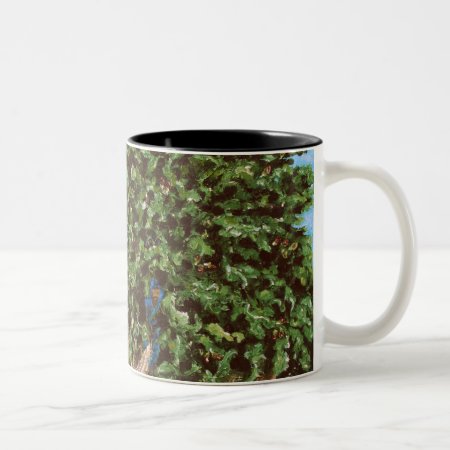 Nathanael And The Fig Tree Two-tone Coffee Mug