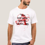 Nathaniel Hawthorne Fans A Red Mark Design T-shirt at Zazzle