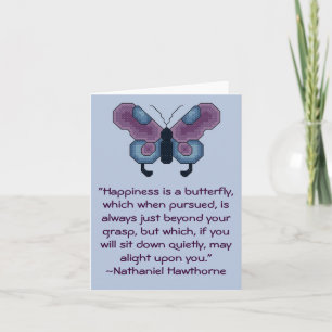Nathaniel Hawthorne Happiness Quote Card