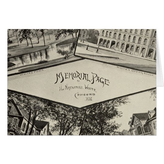 Nathaniel White memorial page (Front Horizontal)