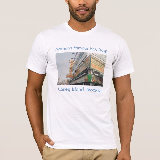 Nathan's Famous Hot Dogs Adult T-shirt (Front)
