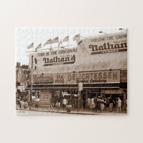 Nathans Famous Hot Dogs Jigsaw Puzzle